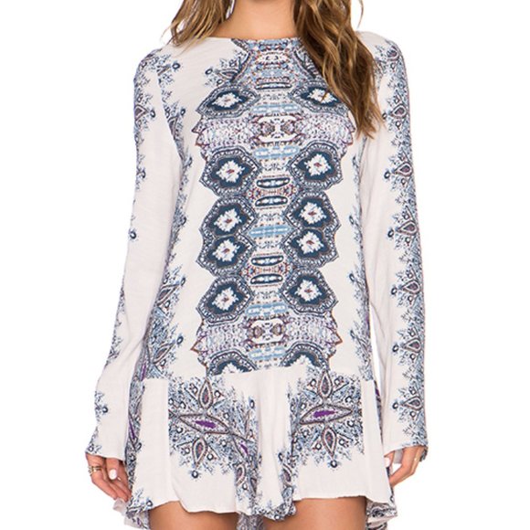 SOLD Free People Smooth Talker Printed Dress S - Picture 6 of 8